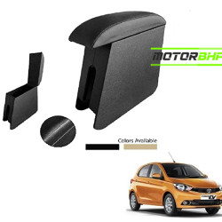 Tata Tiago (2016 Onwards) Custom Fitted Wooden Car Center Console Armrest - Black Tata Tiago (2016 Onwards) Custom Fitted Wooden Car Center Console Armrest - Black