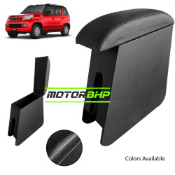 Mahindra TUV300 Custom Fitted Wooden Car Center Console Armrest - Black Mahindra TUV300 Custom Fitted Wooden Car Center Console Armrest - Black