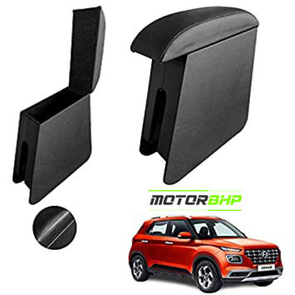 Buy Hyundai Venue Car Armrest Center Console Hand Rest Black