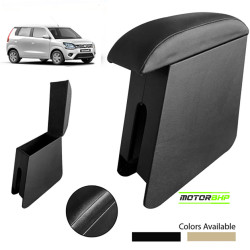 Maruti Suzuki WagonR (2019 Onwards) Custom Fitted Wooden Car Center Console Armrest - Black Maruti Suzuki WagonR (2019 Onwards) Custom Fitted Wooden Car Center Console Armrest - Black