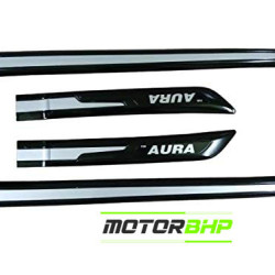 Hyundai Aura Door Beading Black & Sliver Hyundai Aura Door Beading Black & Sliver