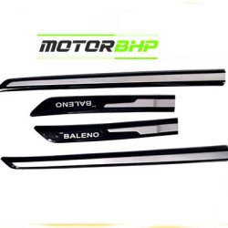 Maruti Suzuki Baleno Door Beading Black & Sliver  Maruti Suzuki Baleno Door Beading Black & Sliver