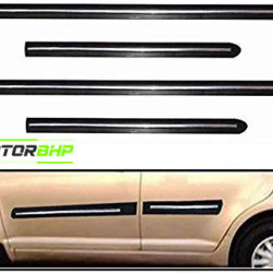Mahindra KUV 100 Door Beading Black With Sliver Line  Mahindra KUV 100 Door Beading Black With Sliver Line