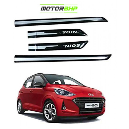 Hyundai Grand i10 Nios Door Beading Black & Sliver