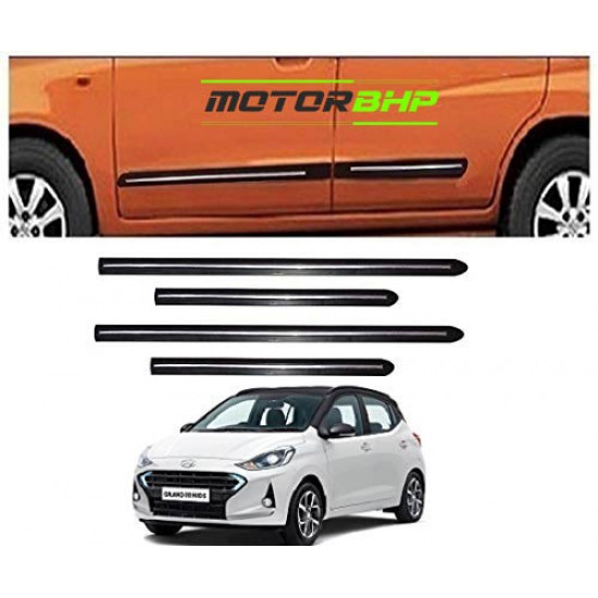 Hyundai Grand i10 NIOS Door Beading Black With Chrome Line