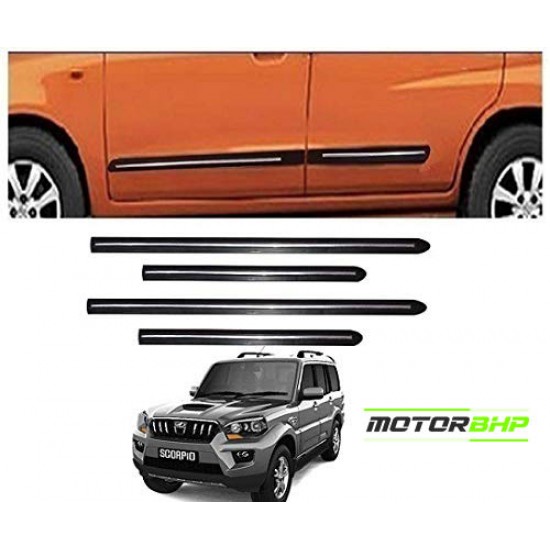  Mahindra Scorpio Door Beading Black With Chrome Line