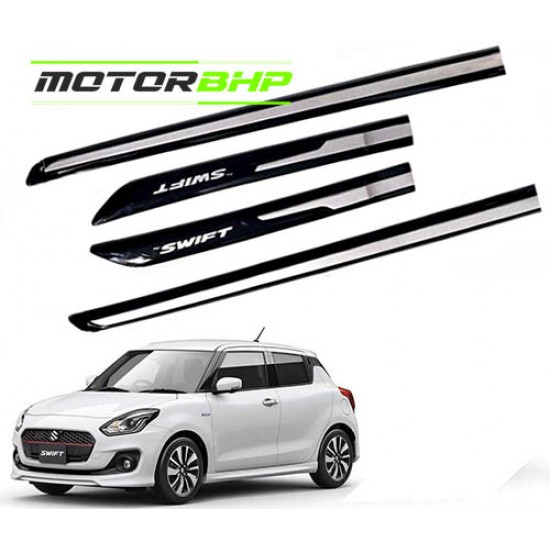 Maruti Suzuki New Swift Door Beading Black & Sliver