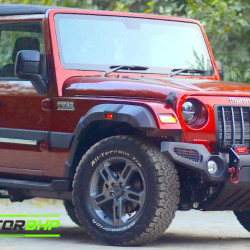 Mahindra Thar 2020 Door Side Beading Black With Sliver Line Mahindra Thar 2020 Door Side Beading Black With Sliver Line