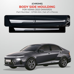 Hyundai Verna 2023 Chrome Body Side Moulding  Hyundai Verna 2023 Chrome Body Side Moulding