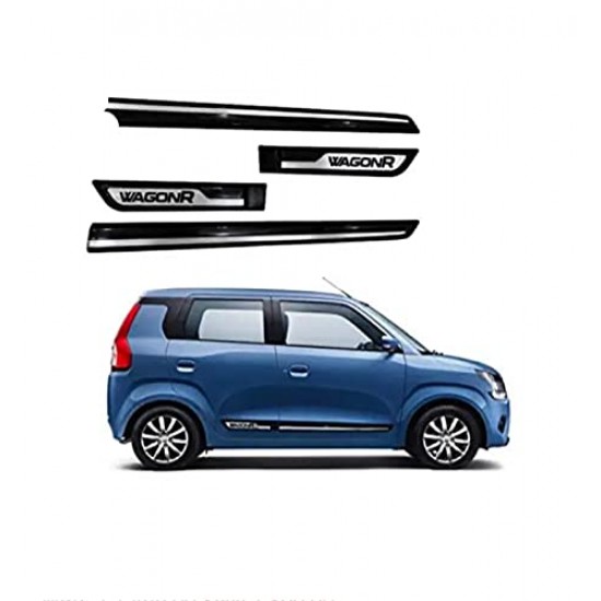  Maruti Suzuki WagonR Door Beading Black & Silver