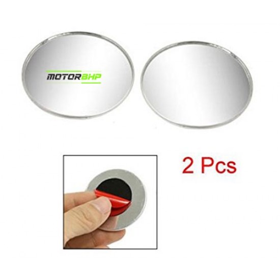  Car Wide Angle Round Blind Spot Mirror (2 Pc)