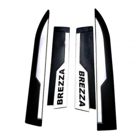 GFX Maruti Suzuki Brezza Side Door Beading/ Cladding Black & Sliver (2016-Onwards)