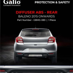Galio Maruti Suzuki Baleno Car Bumper Diffuser ABS Rear (2015-Onwards) Galio Maruti Suzuki Baleno Car Bumper Diffuser ABS Rear (2015-Onwards)