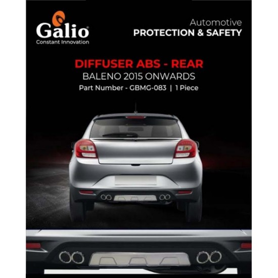 Galio Maruti Suzuki Baleno Car Bumper Diffuser ABS Rear (2015-Onwards)