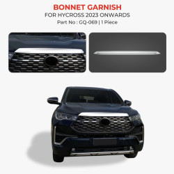 Toyota Hycross Front Bonnet Chrome Garnish   Toyota Hycross Front Bonnet Chrome Garnish