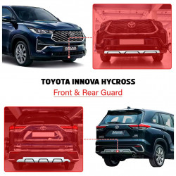 Toyota Innova Hycross Front And Rear Bumper Diffuser Add-on Kit