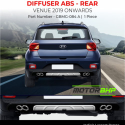 Hyundai Venue Car Bumper Diffuser ABS- Rear (2019 Onwards) Hyundai Venue Car Bumper Diffuser ABS- Rear (2019 Onwards)