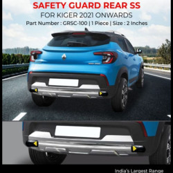 Galio Renault Kiger 2021 Stainless Steel Rear Safety Guard  Galio Renault Kiger 2021 Stainless Steel Rear Safety Guard