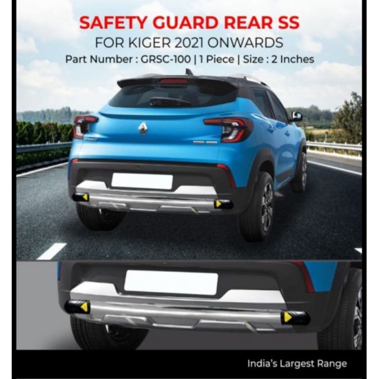 Galio Renault Kiger 2021 Stainless Steel Rear Safety Guard 