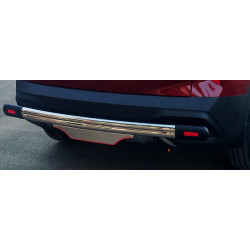 Maruti Suzuki New Baleno Stainless Steel Rear Bumper Protector With Name Plate Maruti Suzuki New Baleno Stainless Steel Rear Bumper Protector With Name Plate