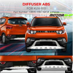 Mahindra KUV100 Car Front & Rear Bumper Diffuser ABS (2016 Onwards)
