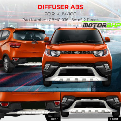 Mahindra KUV100 Car Front & Rear Bumper Diffuser ABS (2016 Onwards) Mahindra KUV100 Car Front & Rear Bumper Diffuser ABS (2016 Onwards)