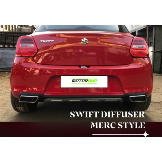  Maruti Suzuki Swift (2018) Car Rear Bumper Diffuser Merc Style