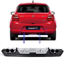 Maruti Suzuki Swift (2018-2020) Car Rear Bumper Diffuser  Maruti Suzuki Swift (2018-2020) Car Rear Bumper Diffuser