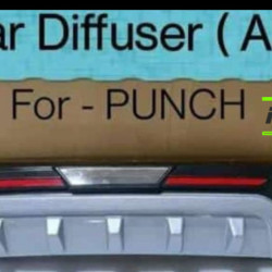 Tata Punch Rear Bumper Guard Protector Diffuser  Tata Punch Rear Bumper Guard Protector Diffuser