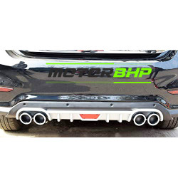  Hyundai Verna Car Rear Black Bumper Diffuser ( 2017-2019)