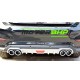  Hyundai Verna Car Rear Black Bumper Diffuser ( 2017-2019)