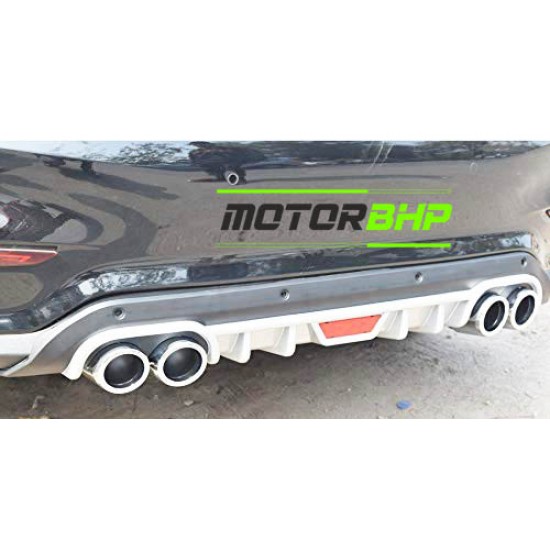  Hyundai Verna Car Rear Black Bumper Diffuser ( 2017-2019)