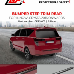 GFX Car Bumper Step Trim Rear for Toyota Innova Crysta 2016 Onwards GFX Car Bumper Step Trim Rear for Toyota Innova Crysta 2016 Onwards