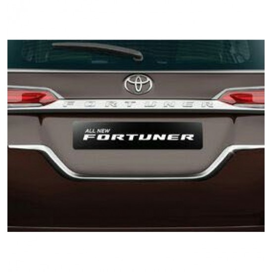 Toyota Fortuner Rear Number Plate U Chrome 