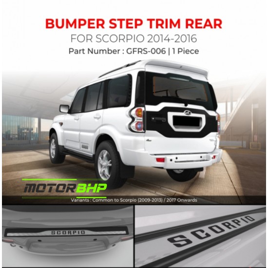 Mahindra Scorpio Bumper Step Trim Rear (2014-2016)