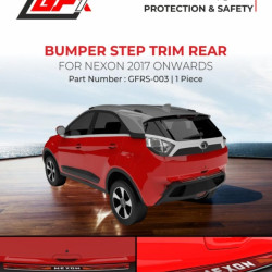 GFX Car Bumper Step Trim Rear for Tata Nexon 2017 Onwards GFX Car Bumper Step Trim Rear for Tata Nexon 2017 Onwards