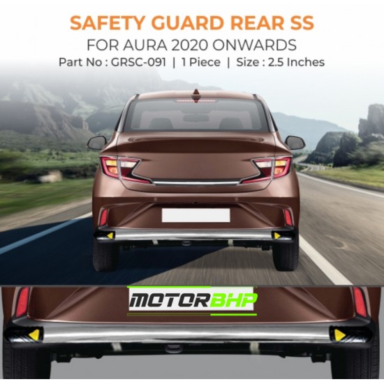 Hyundai Aura Safety Guards Rear -SS (2020-Onwards) Hyundai Aura Safety Guards Rear -SS (2020-Onwards)