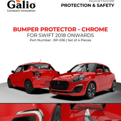 Galio Maruti Suzuki Swift Bumper Protector Chrome (2018-Onwards) Galio Maruti Suzuki Swift Bumper Protector Chrome (2018-Onwards)