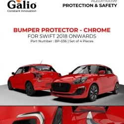 Galio Maruti Suzuki Swift Bumper Protector Chrome (2018-Onwards)