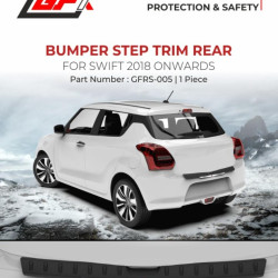GFX Car Bumper Step Trim Rear for Maruti Suzuki Swift 2018 Onwards GFX Car Bumper Step Trim Rear for Maruti Suzuki Swift 2018 Onwards