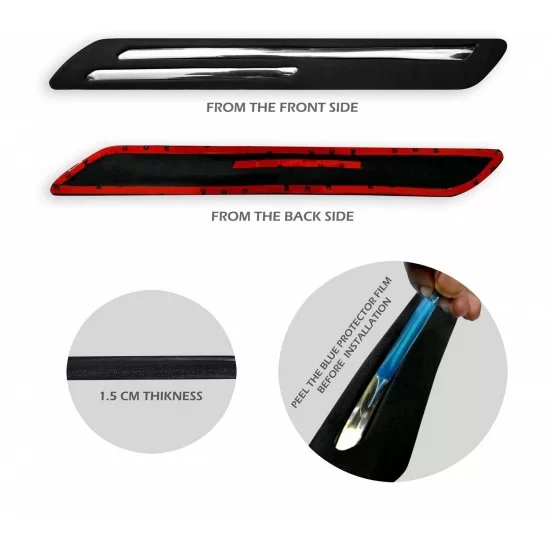 Galio Mahindra XUV 300 Bumper Protector With Double Strip Chrome