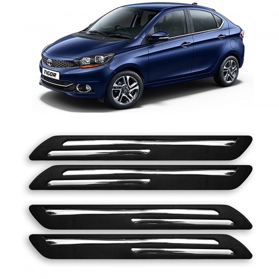 Galio Tata Tigor Bumper Protector With Double Strip Chrome