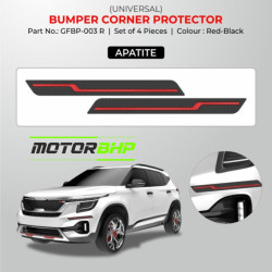 Universal Bumper Corner Protector Red-Black Universal Bumper Corner Protector Red-Black