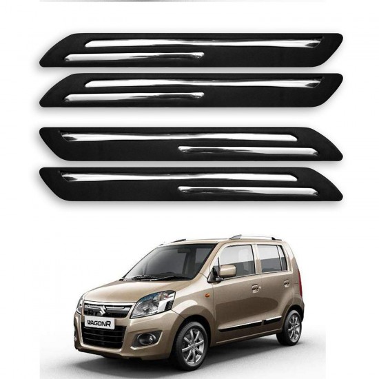 Galio Maruti Suzuki WagonR (2010-2019) Bumper Protector With Double Strip Chrome