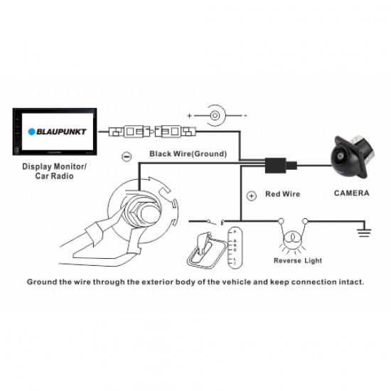 Blaupunkt Universal Dual Mount Rear View Camera BC DH01 Blaupunkt Universal Dual Mount Rear View Camera BC DH01