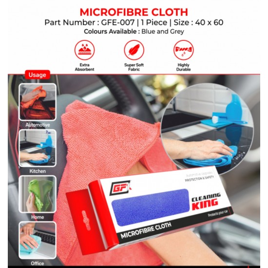 Microfiber Car Cleaning Cloth (Blue)