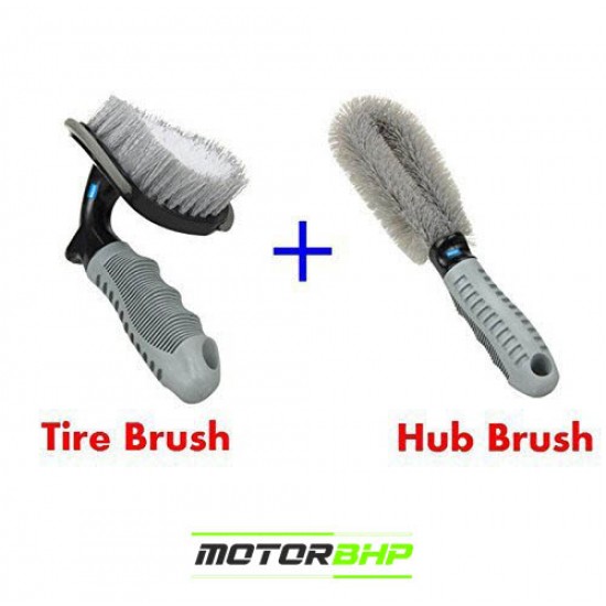 STARiD Car Wheel Tire Brush + Hub Clean Brush Cleaning Tool Kit