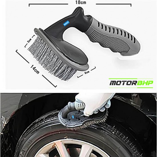 STARiD Car Wheel Tire Brush + Hub Clean Brush Cleaning Tool Kit