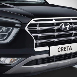 Hyundai Creta 2020 Chrome Plated Front Grill Ring Outer Hyundai Creta 2020 Chrome Plated Front Grill Ring Outer