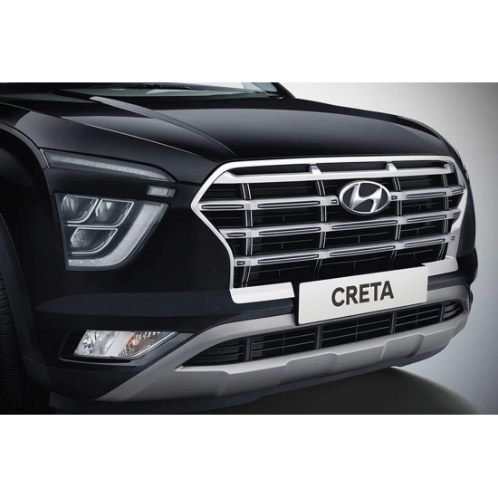Hyundai Creta 2020 Chrome Plated Front Grill Ring Outer